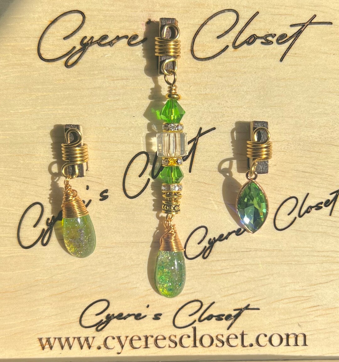 Designs by Cyere Loving Life Loc and Braid Jewelry Set - Etsy