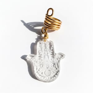 Hamsa Loc Accent, Boho Vlecht Sieraden - Verkleuringsbestendig Draad | Verstelbare Manchetten | Styling