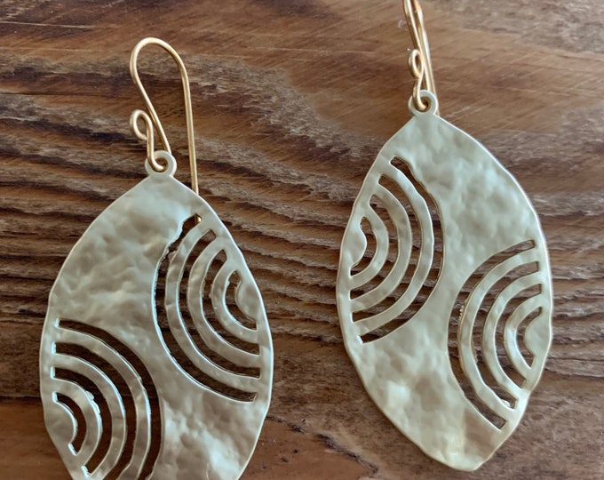 Designs By Cyeres Tribe Vibes Gold Brushed Earrings