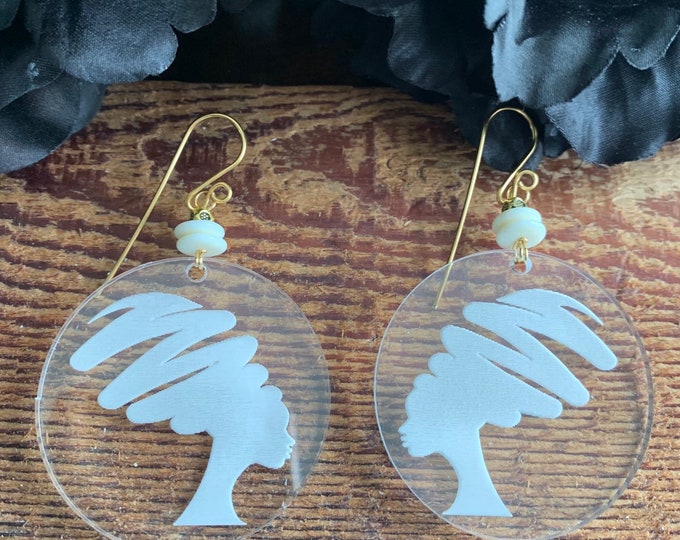 Design’s by Cyere’s A Woman’s Worth 2 inch earrings