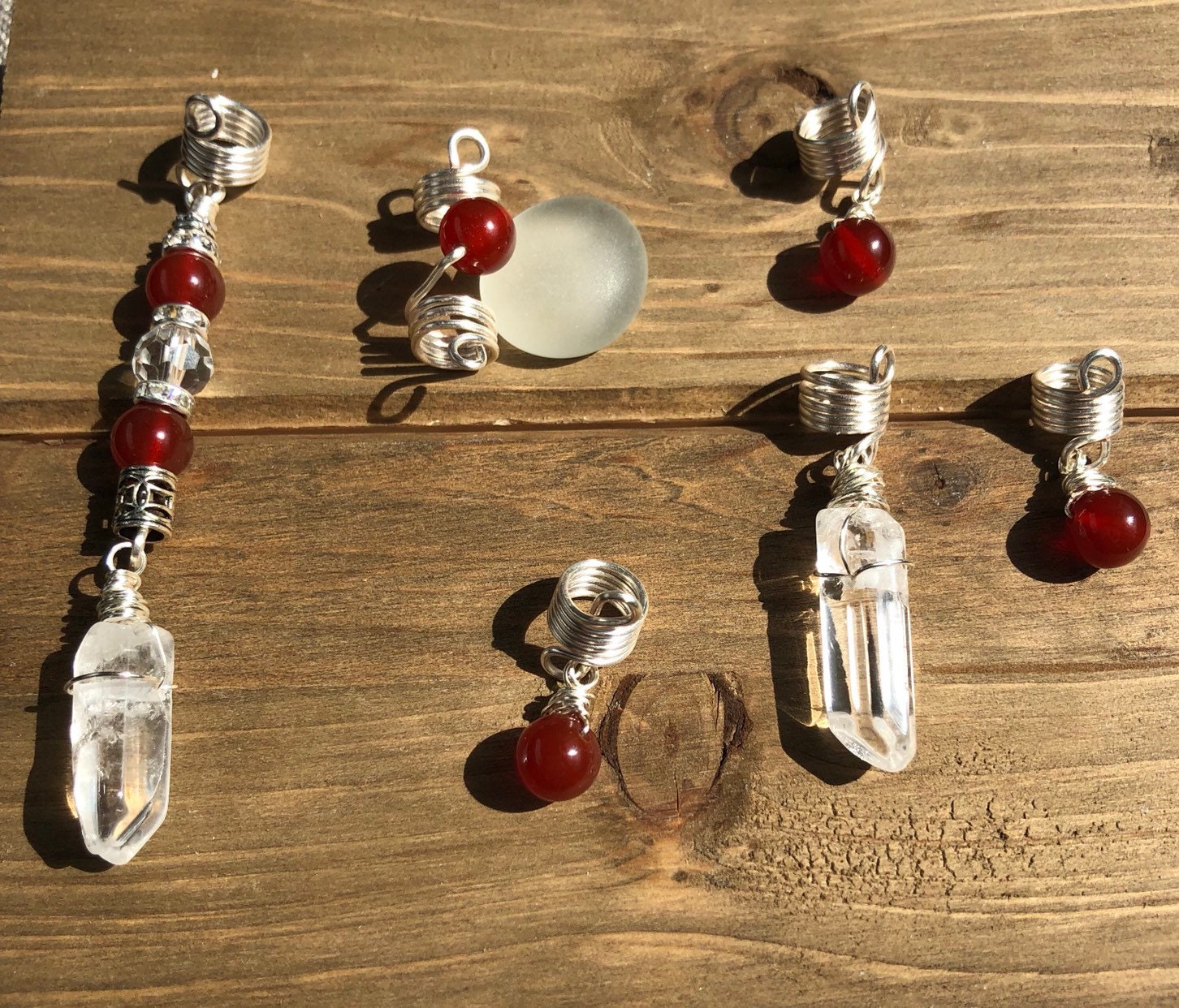 braid loc carnelian dbc quartz jewelry