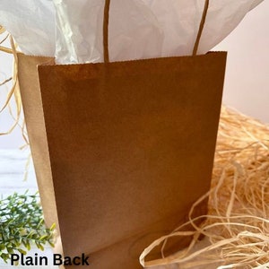 Daisy Gift Bag Flower Gift Bag, Hand Painted Gift Bag, Spring Gift Bag, Kraft Gift Bag, Teacher Appreciation Gift Bag, Mothers Day Gift Bag image 6