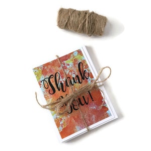 Watercolor Card Sets, Thank You Cards Set, Note Card Set/ Watercolor Thank You Card Set/  Colorful Thank You Cards/ Thank You Cards