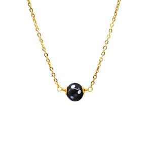 Fihota Pendant – Vintage Boho Style Gold Plated Minimalist Chain Necklace, Conta di Ojo, Evil Eyes