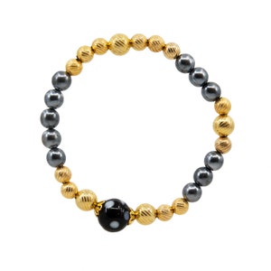 Pearl Conta Di Ojo Ilsa Bracelet Handmade in New York by Alzerina Jewelry 8