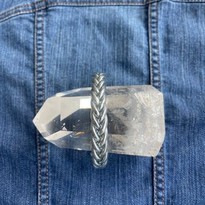 SHINY braided Silver Bangle – Lucky Thai Temple Bracelet