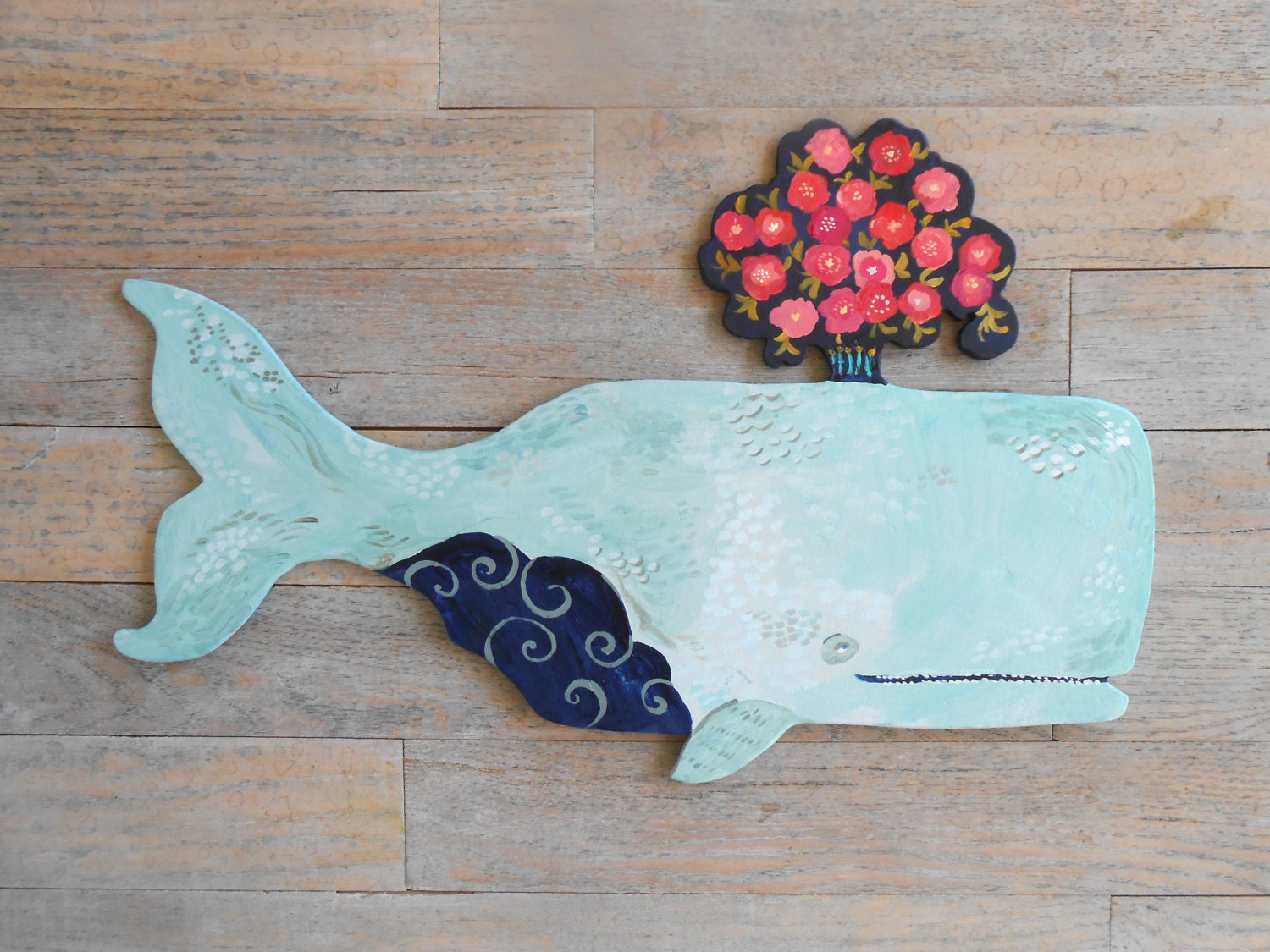 Amandine Whale Wooden Wall Sculpture by Kimberly Hodges whale wood art