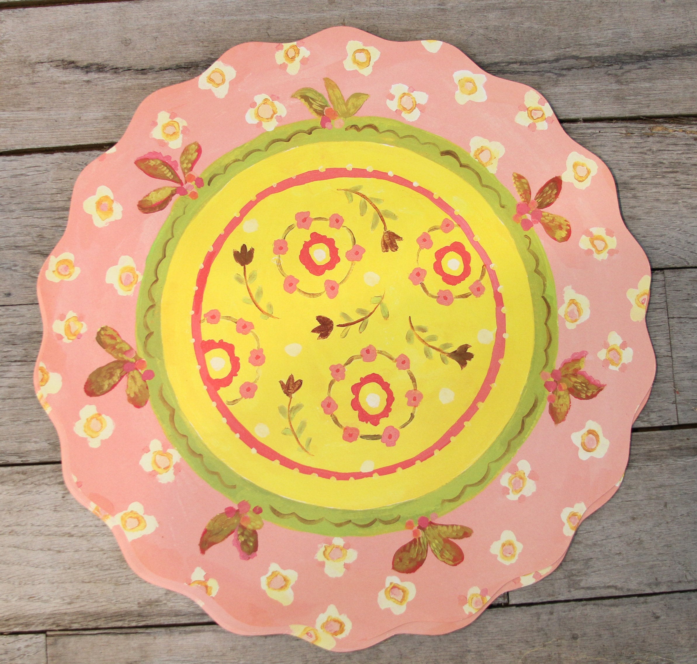 36 Pink Ochre Paper Paper Placemats by Kimberly Hodges paper Etsy