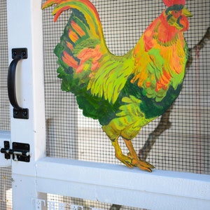 Miss Poulet de Chalet by Kimberly Hodges, Chicken Wall Sign, wood chicken sign, chicken coop decor, chicken coop, chicken coop sign, image 7