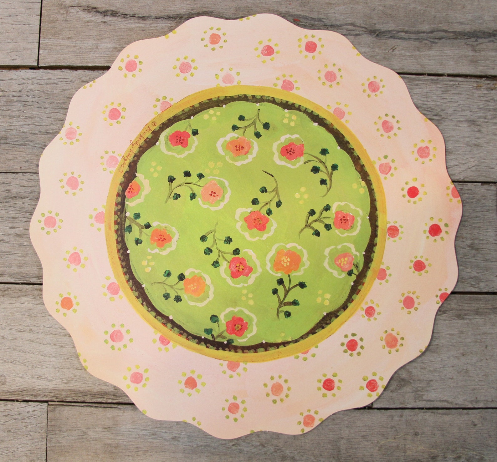 36 Clementine Paper Placemats Paper Placemats Round Etsy
