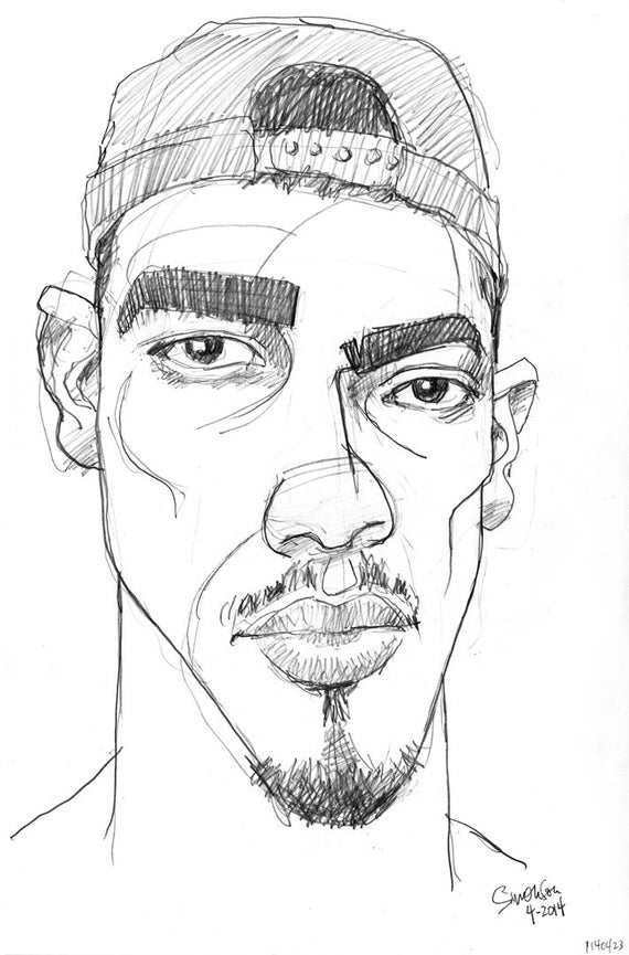 Black Man Face Sketch | ubicaciondepersonas.cdmx.gob.mx