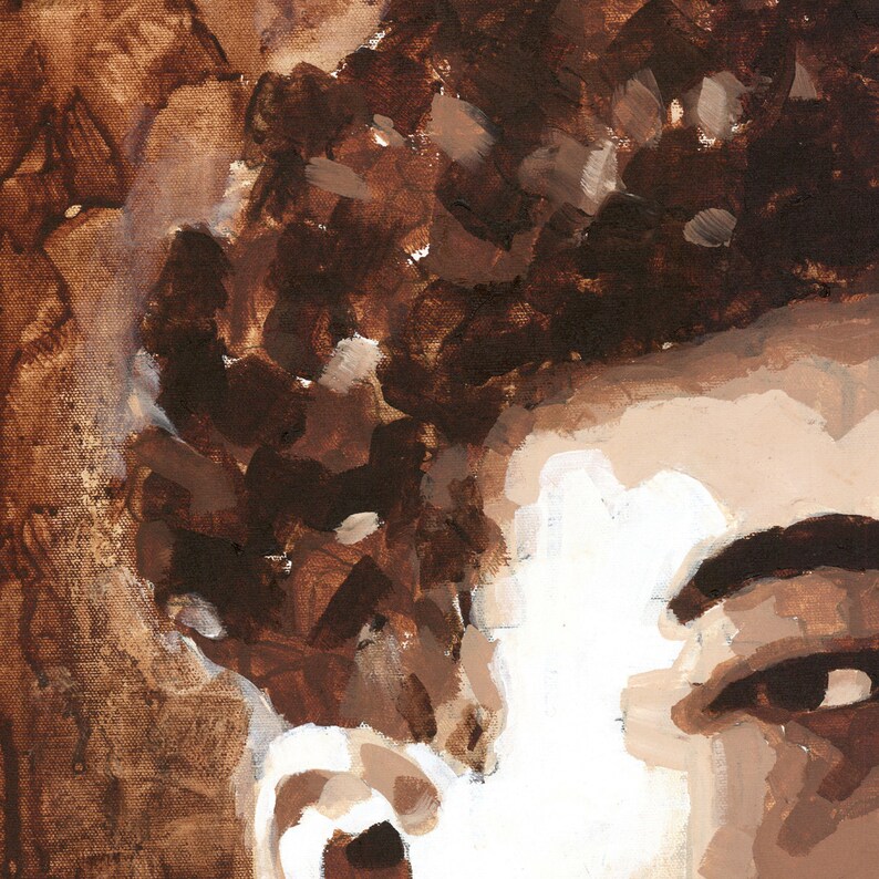  Boy  with Curly  Hair  Original Painting  on Canvas Etsy