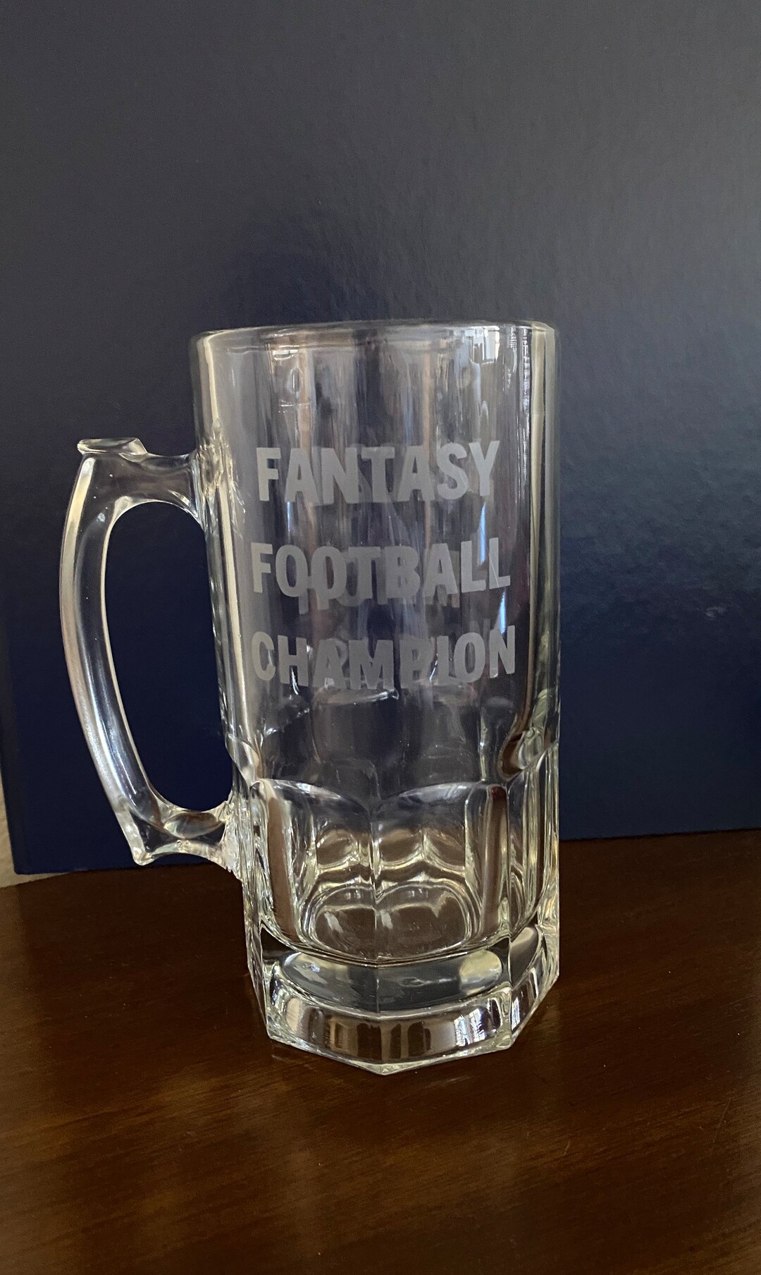 Fantasy Football Beer Mug, Fantasy Football Prize, Personalized Fantasy