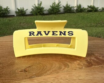 Presilha de garra do Baltimore Ravens: acessório de cabelo feito à mão