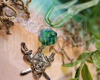 Ghost Ship - d20 Necklace