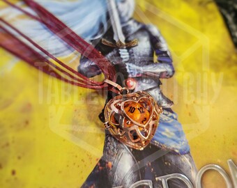 Fireheart Mini D20 Necklace