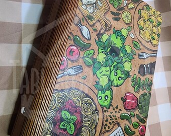 Smolive Painted Recipe Binder