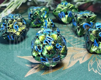 Floral Dice Sets -Hollow Metal