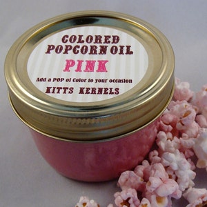 Colored Party Popcorn Oil/ Pink