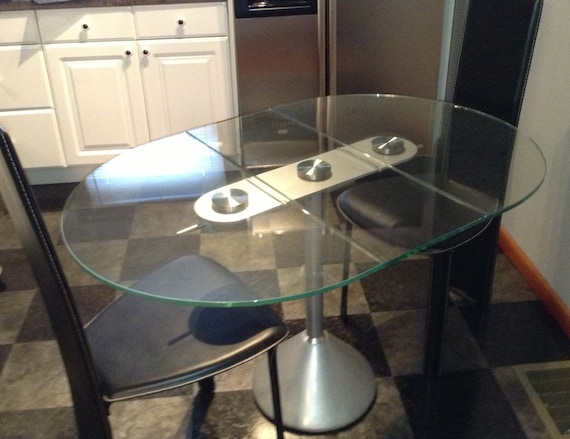 Glass Kitchen Table Modern Dining Table | Etsy