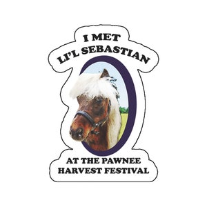 Sticker Parks and Rec Recreation Lil Li&#39;l Little Sebastian Pawnee 3 inch sticker