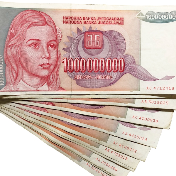 Yugoslavia 1 Billion Dinara 1993 Circulated Banknote Currency Money Cash Bill - Fast US Shipping