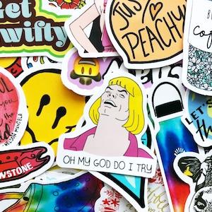 50 Random Sticker Pack For Laptop Book Decoration Stickers