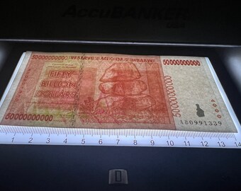 ジンバブエ 10億、200億、500億ドル紙幣 お金 通貨 ハイパーインフレ