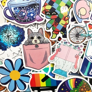 100 Coole Mixed Colors Sticker Lot Fun Pack Skateboard Laptop Auto Aufkleber Bild 3