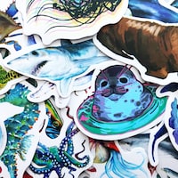 Ocean Sticker - Etsy