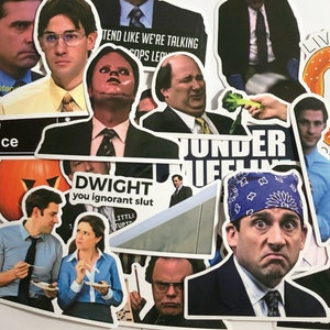 20 The Office Show Stickers Dwight Jim Stanley Michael Creed and More!