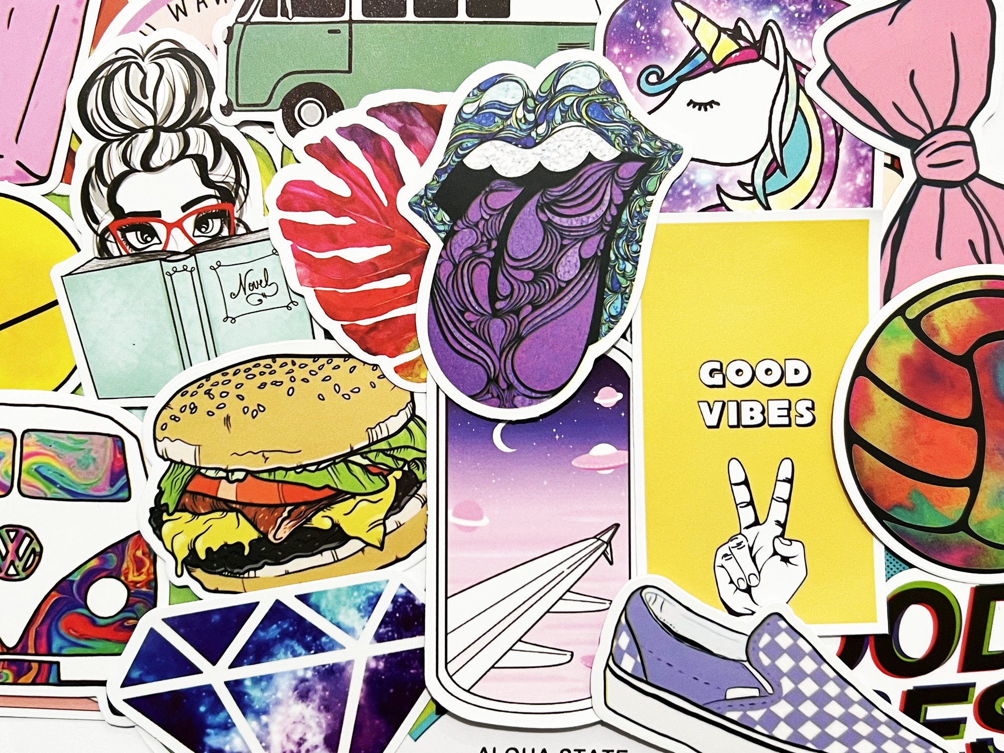 100 Good Vibes Sticker Lot Fun Pack Laptop Car Decals - Etsy