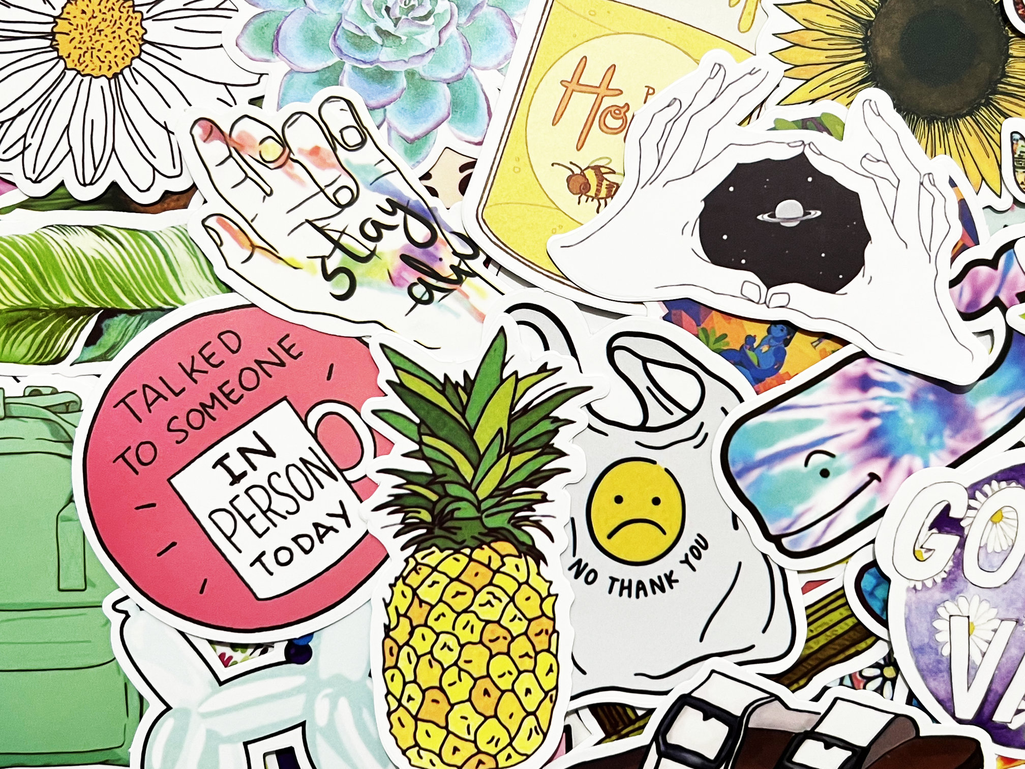 100 Good Vibes Sticker Lot Fun Pack Laptop Car Decals - Etsy