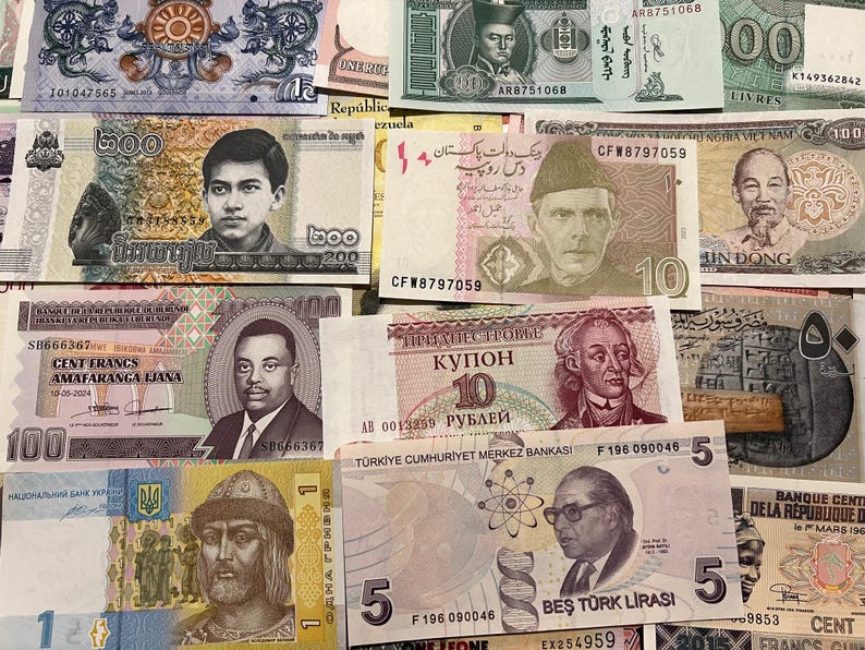 50 Different Banknotes 50 Counties World Paper Money Lot Set Currency ...