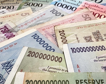 Hyperinflation 23 Banknotes Foreign World Paper Money Lot Set Currency Mix