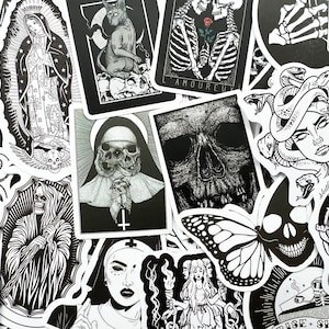 10-100 Random Gothic Horror Movie Stickers