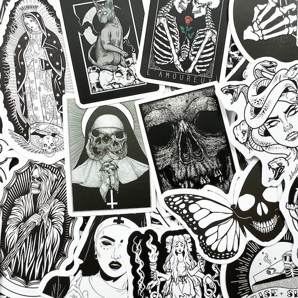 10-100 Random Gothic Horror Movie Stickers