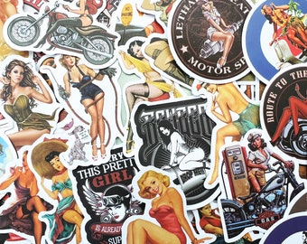 100 Military Retro Pin Up Girls Stickers Cars Trucks Bumpers Motorcycle