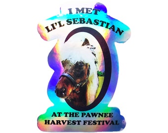 Shiny Parks and Rec Recreation Lil Li'l Little Sebastian Pawnee Sticker 3 Zoll Aufkleber