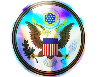 Adesivo brilhante do Grande Selo Americano E Pluribus Unum Decalque de para-choque dos Estados Unidos