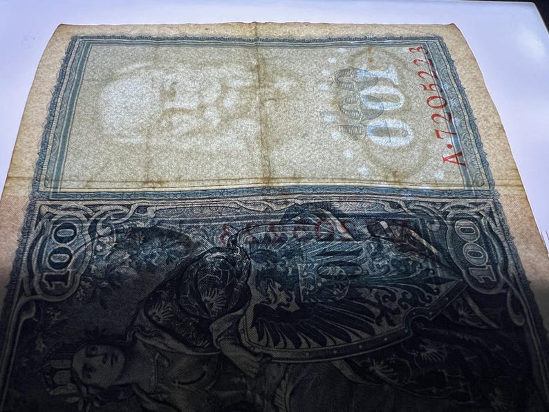 100+ år gamla 5 slumpmässiga vintagesedlar antika pengar set valuta kontanter gåva bild 12