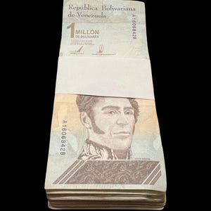 100x Venezuela 1 Million Bolivar Soberano Banknotes Bundle Bolivares Currency