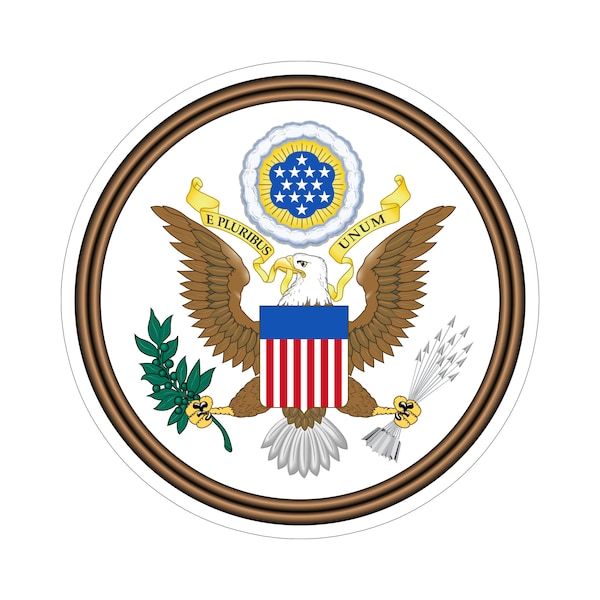 American Great Seal Sticker E Pluribus Unum United States Bumper Decal #RS38