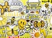 50 Cute Yellow Sticker Bomb Scrapbooking Laptop Phone Skin Lot Set Decals Decoration