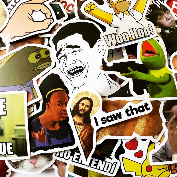 10-100 Throwback Memes and Funny References Sticker Pack