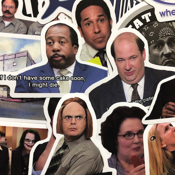 20 The Office Show Stickers Dwight Oscar Kevin Stanley Michael Creed and More!