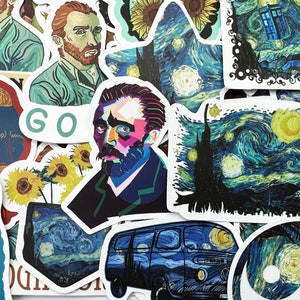 40 Vincent Van Gogh Painting Stickers Cool Sticker Pack