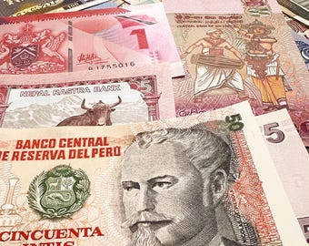 50 Different Banknotes 50 Counties World Paper Money Lot Set Currency Collection