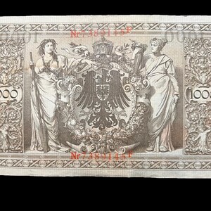 100+ år gamla 5 slumpmässiga vintagesedlar antika pengar set valuta kontanter gåva bild 13