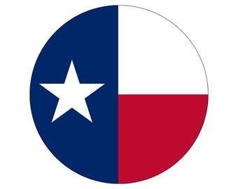 Texas Flag Lone Star Runde Aufkleber Handytasche Jeep Truck Bumper Aufkleber #RS37